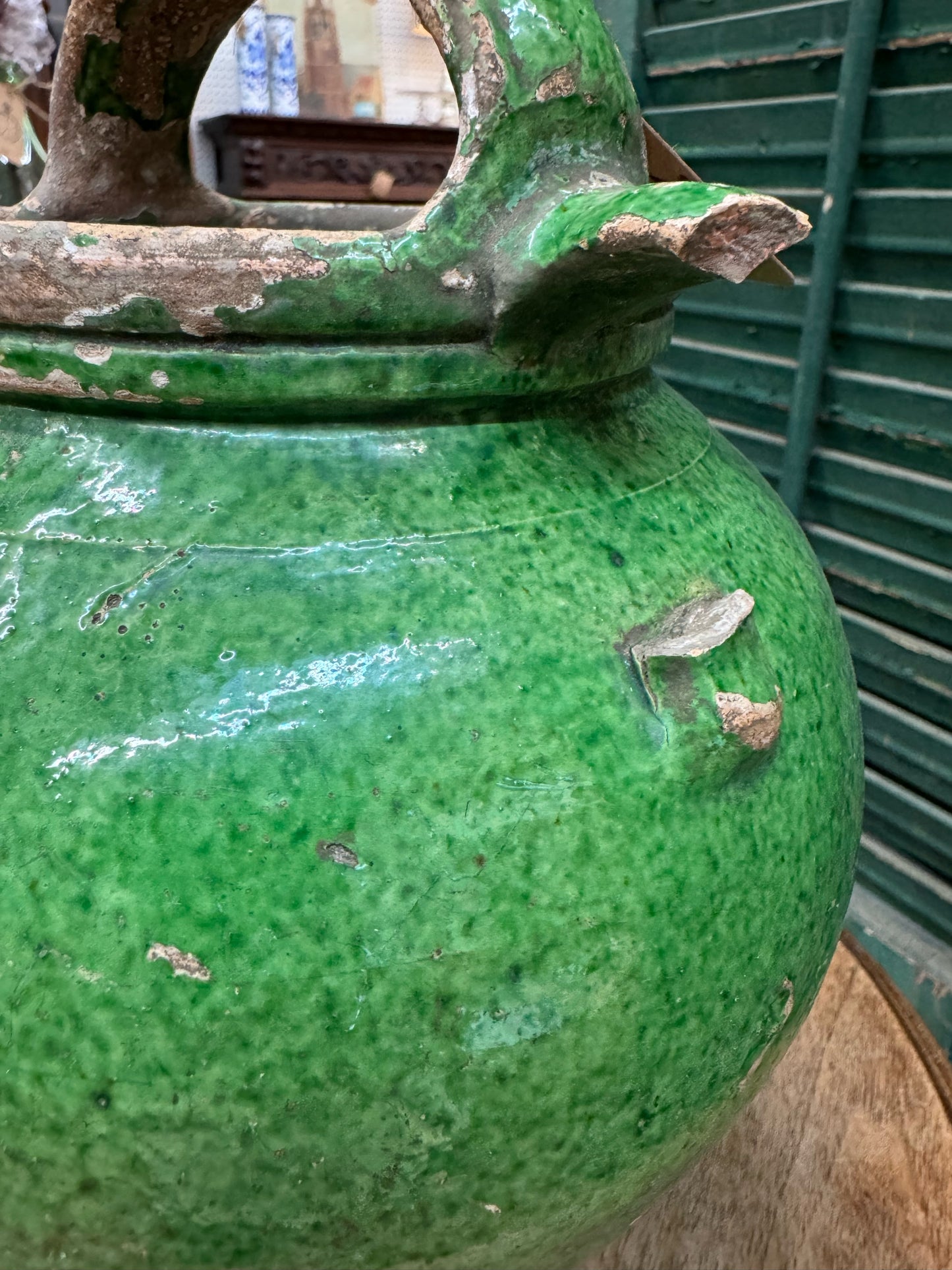 Antiek Clay Kettle Pot