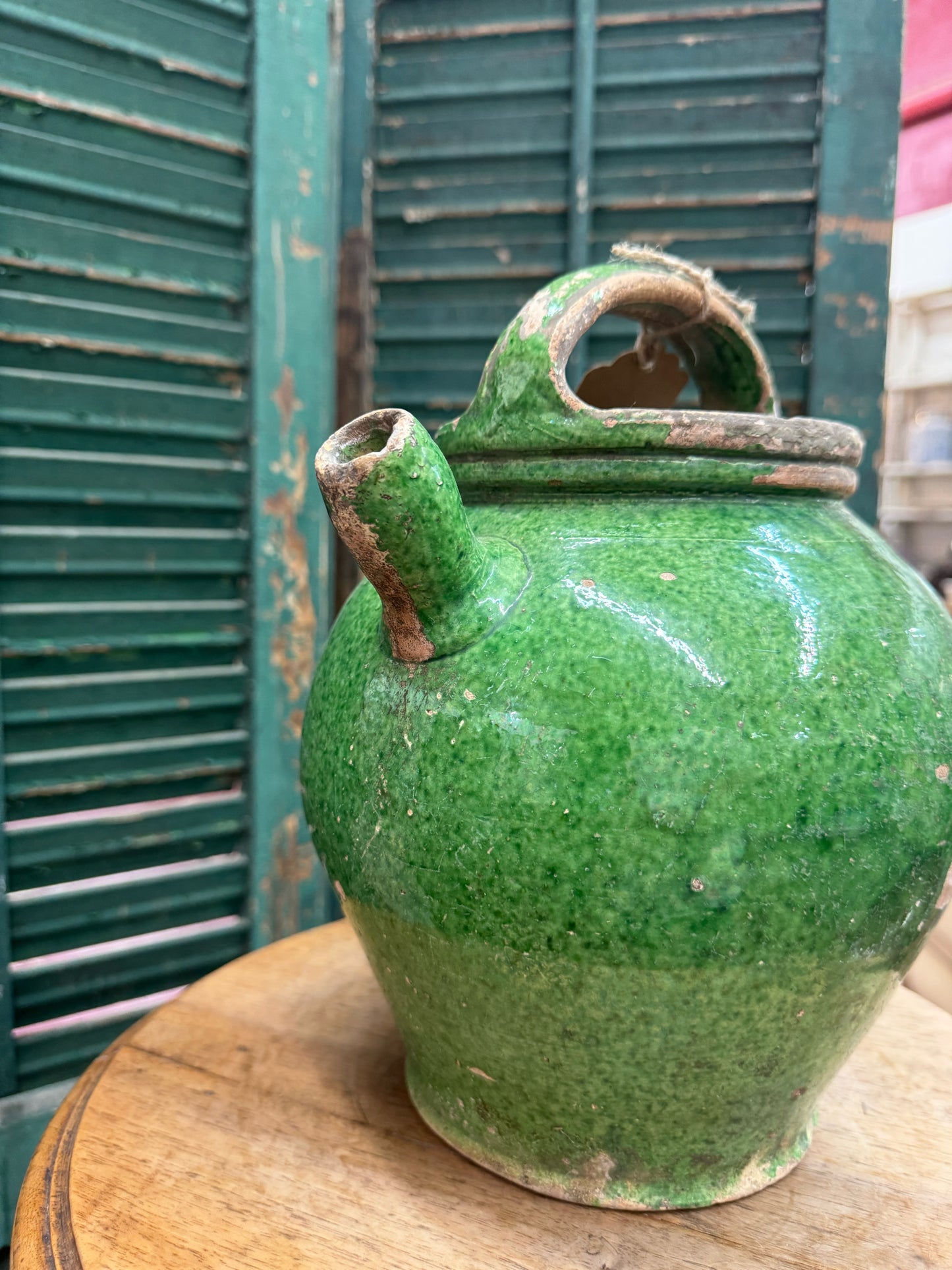 Antiek Clay Kettle Pot